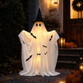 thumbnail image 5 of Halloween Ghost Decorations Outdoor Light Up Spooky Witch Costume for Party Porch Mantel Home Decor, 5 of 7