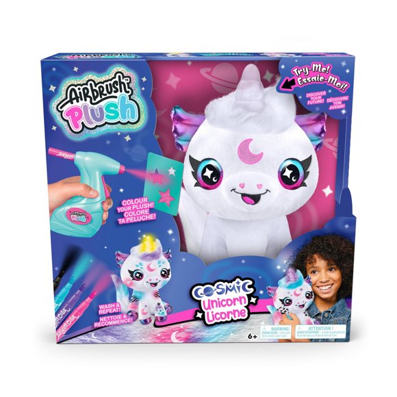 Air Brush Peluche à Peindre avec Klaxon Lumineux pour Enfants
