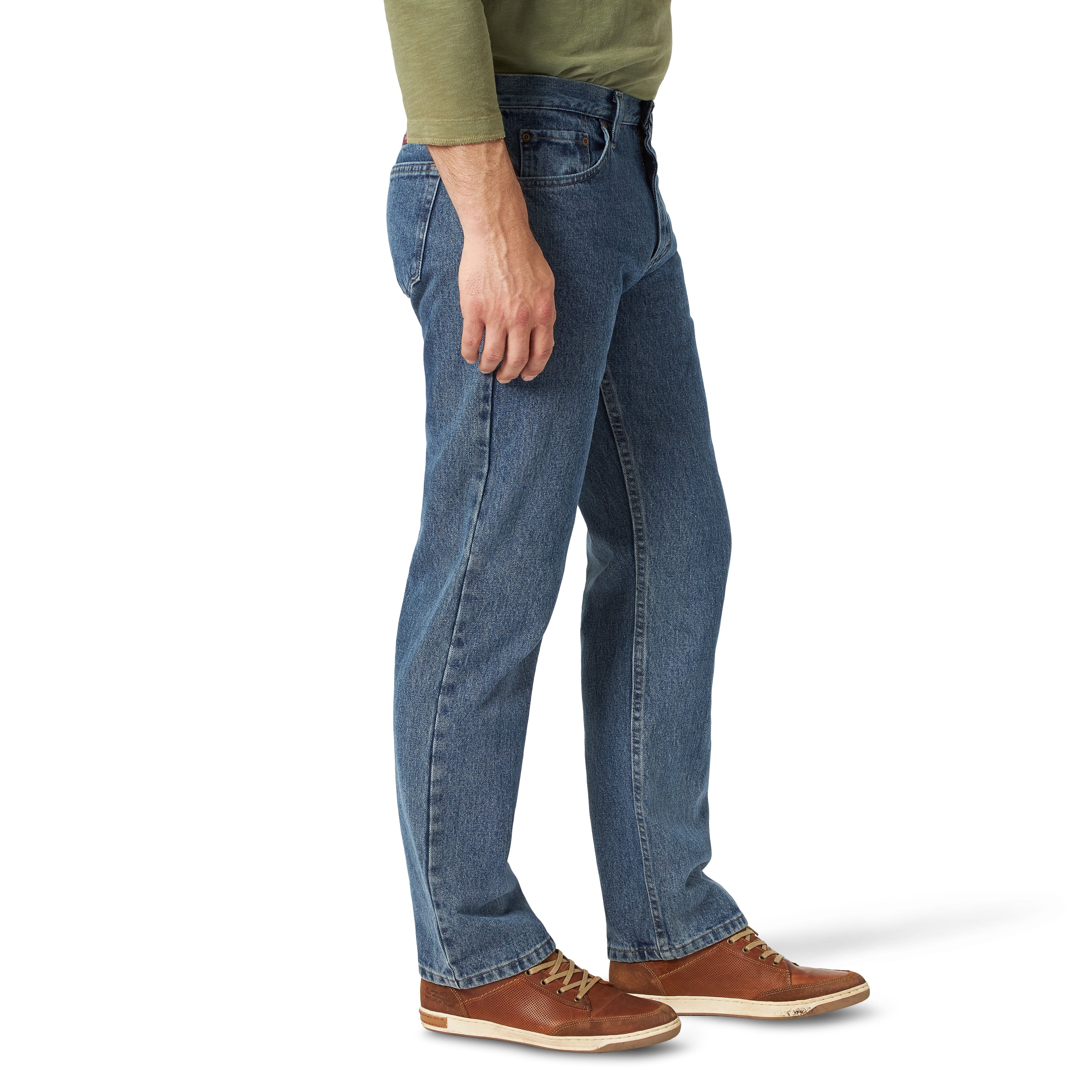 Wrangler Men's and Big Men's Relaxed Fit Cotton Jeans