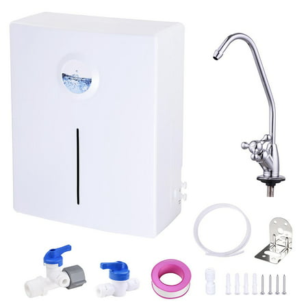 Yescom 5 Stage Hollow Fiber Ultrafiltration Compact Water Filter System Filtration with Faucet for Home