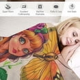 thumbnail image 3 of Chilfamy Soft Pink Butterfly Kids Throw Blanket for Baby Toddler Boys,Butterfly Blanket for Boys Girls Cartoon Throw Blankets, Elf Birthday Gifts Blanket for Couch Sofa Bed Nap 40x50in, 3 of 6