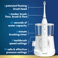 thumbnail image 4 of Waterpik Sonic-Fusion 2.0 Flossing Electric Toothbrush with Water Flosser Combo In One, ADA Accepted, White, 4 of 14