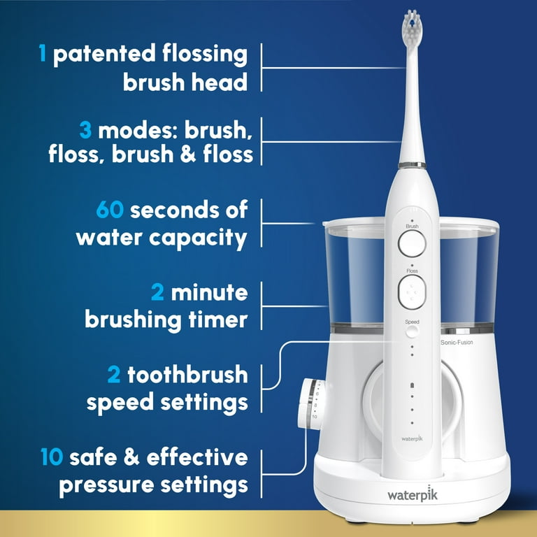 Waterpik Sonic-Fusion 2.0 Flossing Electric Toothbrush with Water
