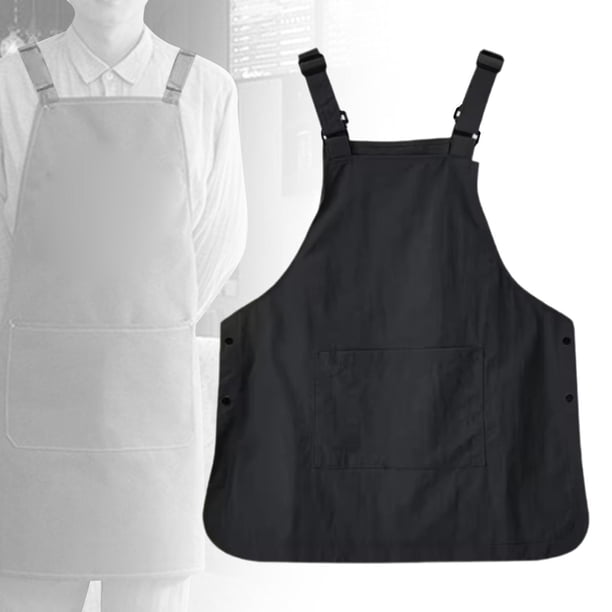 Trabajo delantal de cocción para el hogar Simple para el arte de cocinar el chef de trabajo de trabajo Negro