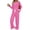 Hot Pink, variant on Two Piece Lounge Sets for Women Fall Travel Outfits Henley Neck Sweater tops Wide Leg Pants Matching Sets Pajamas Clothes