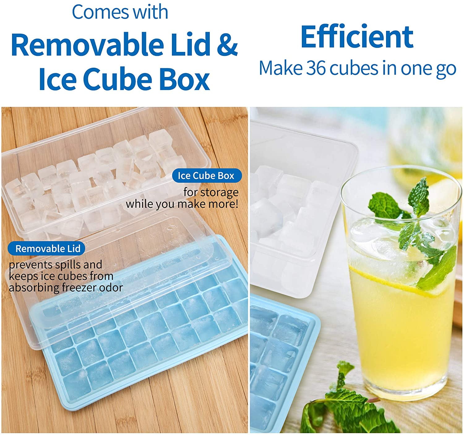 Find it tricky to get ice cube trays into the freezer without spilling,  especially silicon ones? Place the tray in the freezer, and fill with a  squeezy drinks bottle, which allows you