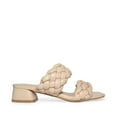 braided sandals low heel
