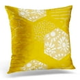 thumbnail image 1 of BOSDECO Geometric Pattern with Honeycomb Trendy Modern Abstract Honey Design for Interior and Other Users Pillowcase Pillow Cover Cushion Case 16x16 inch, 1 of 1