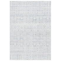 SAFAVIEH Hunter Emory Abstract Polyester Area Rug, Ivory Grey/Dark Grey/Beige, 8' x 10'