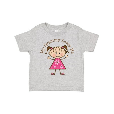 

Inktastic My Grammy Loves Me Gift Toddler Toddler Girl T-Shirt