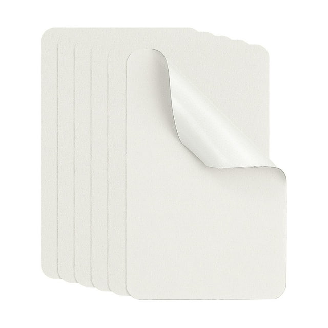 Parche de reparación de nylon Uxcell, cinta de reparación de tela autoadhesiva e impermeable para tiendas de campaña y sacos de dormir Blanco