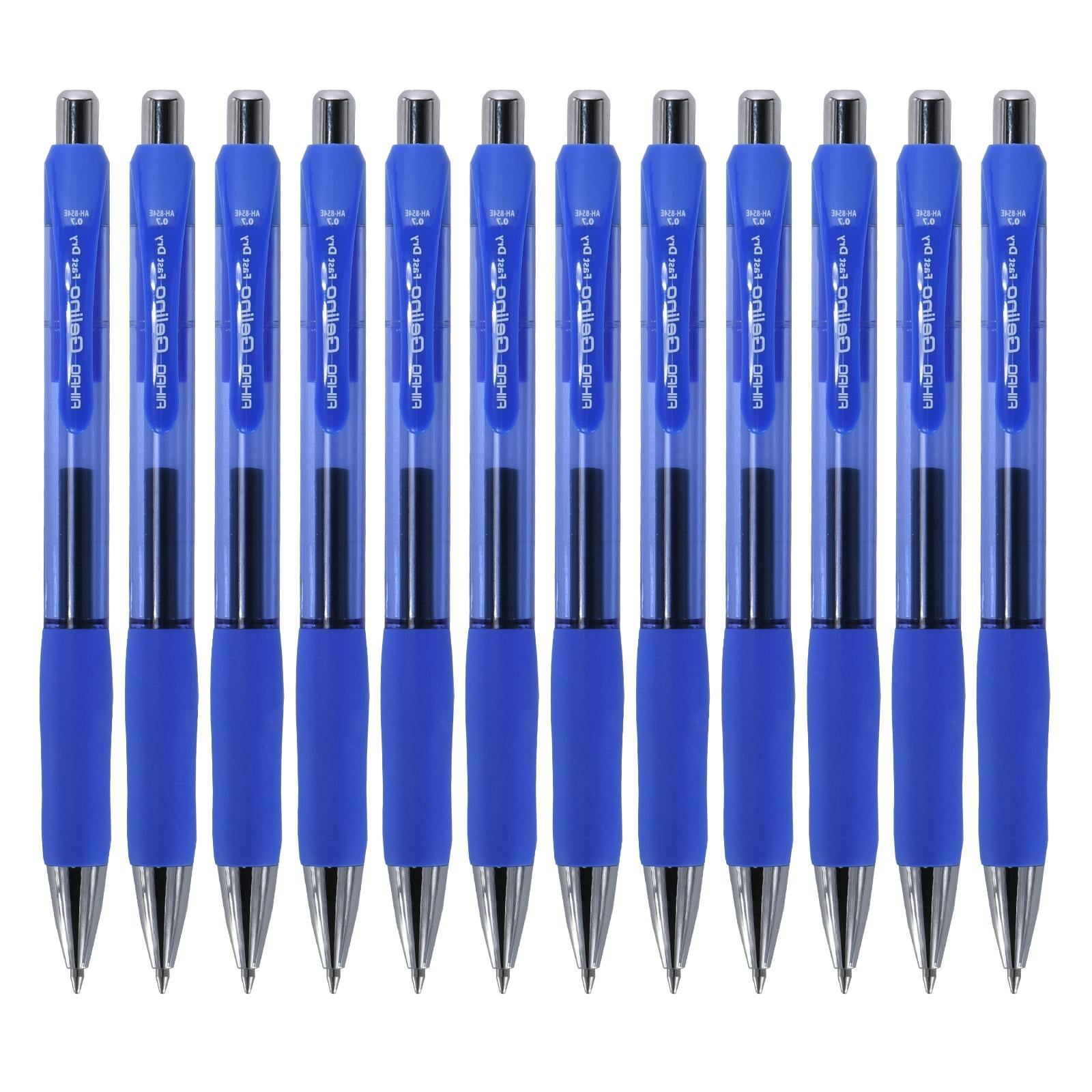 Aihao Blue Gel Pens, Medium Point (0.7 mm), Quick Dry Ink, Pack - Walmart.com