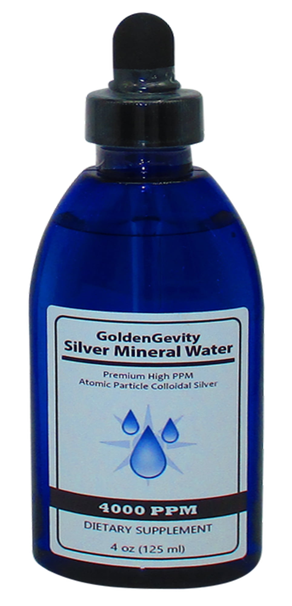 4000 Ppm Atomic Particle Colloidal Silver 4 Oz Dietary Supplement By Goldengevity Walmart Com