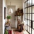 thumbnail image 2 of 1 Light Small Pendant In Traditional-Coastal Style 10 Inches Wide By 21.75 Inches High-Antique Nickel/Grey Stripe Finish Hinkley Lighting 3364An-Gr, 2 of 16