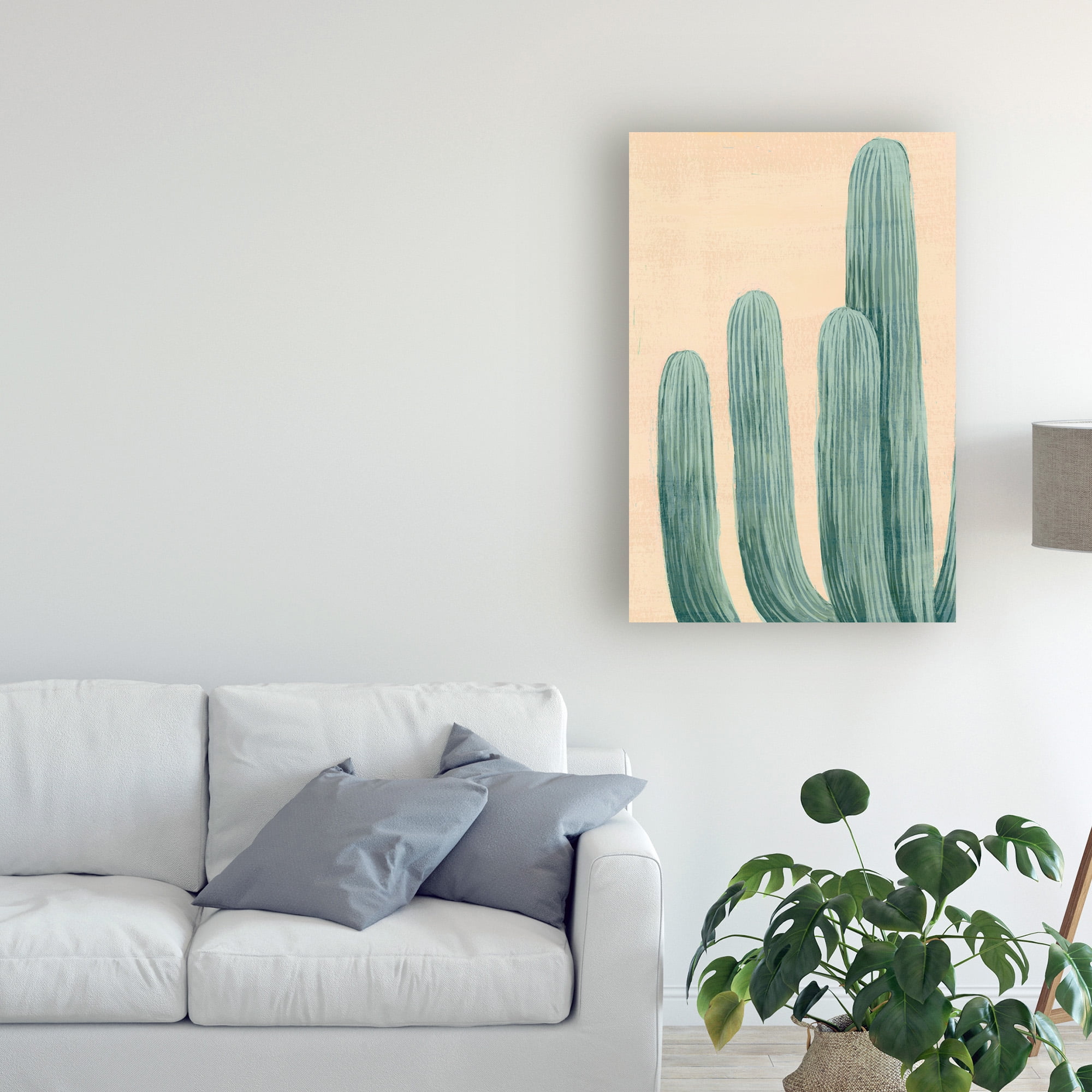 Trademark Fine Art 'Dusty Cacti I' Canvas Art by Grace Popp