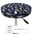 thumbnail image 4 of KLL Sardine Round Bar Chair Cushion Cover 12 inch ,Bar Stool Protector with Elastic, Soft Washable, 4 of 6