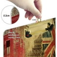 thumbnail image 4 of FMSHPON London Big Ben British Flag Vintage Clipboard Hardboard Wood Nursing Clip Board and Pull for Standard A4 Letter 13x9 inches, 4 of 8