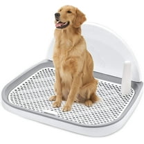 Dog Potty Tray,  Pet Indoor Dog Litter Box Potty Tray 23" x 20" Puppy Pee Pad Holder for Small and Medium Dogs