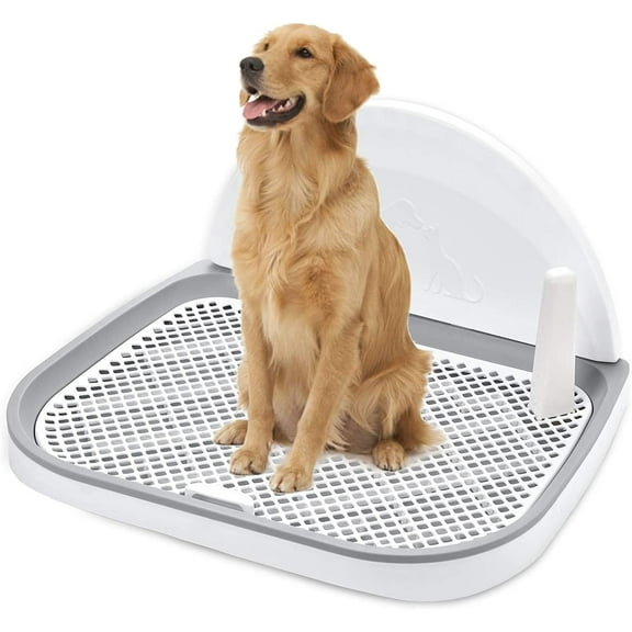 Dog Potty Tray, Pet Indoor Dog Litter Box Potty Tray 23" x 20" Puppy Pee Pad Holder for Small and Medium Dogs
