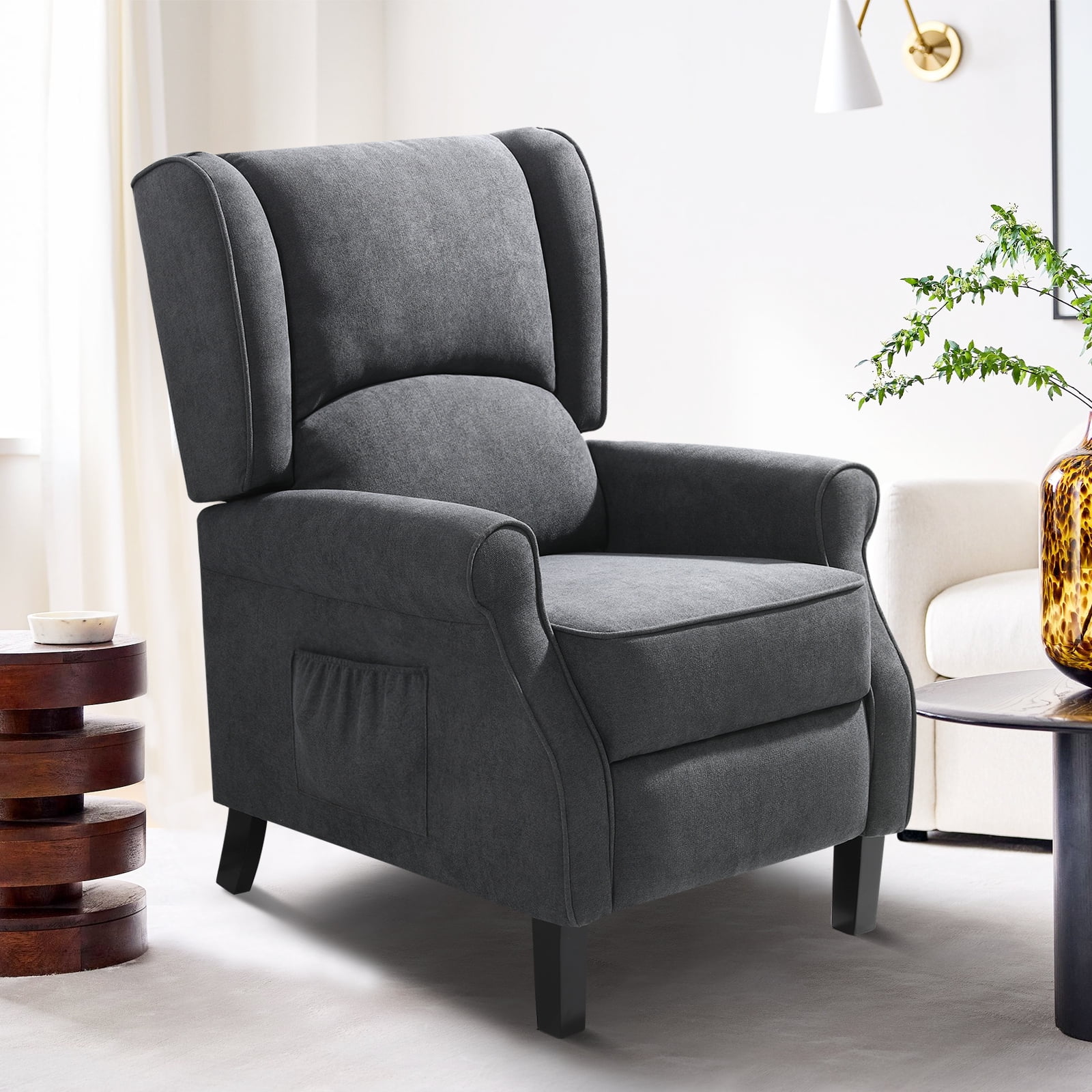 BALICHUN Small Recliners for Small Spaces,Wingback Recliner Chair with