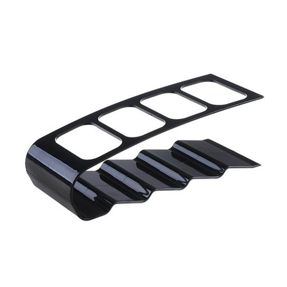 4-grids Storage Rack TV Conditioning Remote Control Organizer TV Air Bracket Room Appliance Living Stand Shelf Business Black