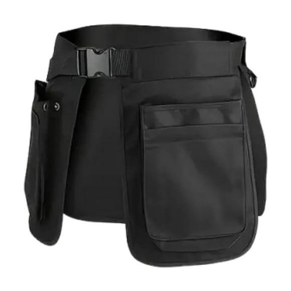 Riñonera, delantal de camarera, cartera versátil, accesorios organizados negros para senderismo, restaurantes, viajes, ciclismo, para mujer y hombre.