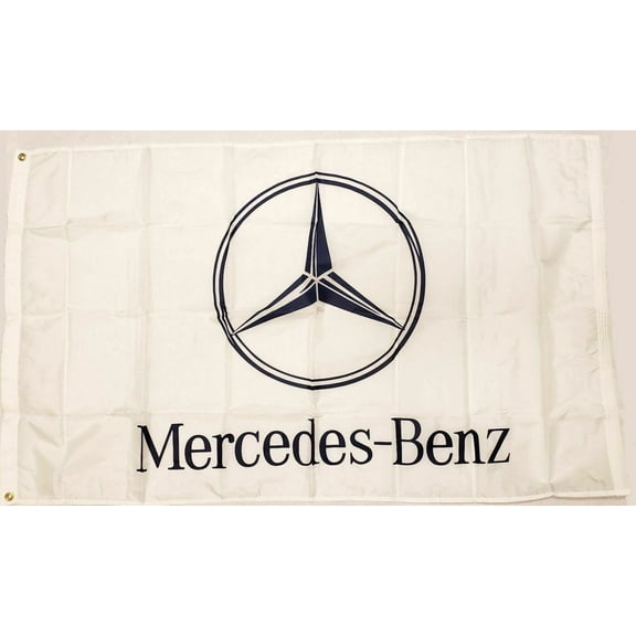 Mercedes Benz Racing Flag Banner 3' x 5' Garage Mancave US Seller
