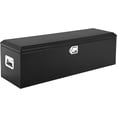 thumbnail image 1 of 48inx15inx15in Steel Truck Bed Tool Box with Diamond Plate Side Handle and Lock Keys Portable Storage Organizer for Pickup RV Trailer Black, 1 of 9