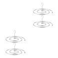 thumbnail image 1 of Becaristey 2pack/lot Space-Saving Drying Rack Easily Dry Clothes With Convenient Hanger System Wide Application 2Set, 1 of 6