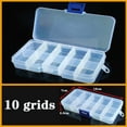 thumbnail image 3 of Caja de plástico transparente, compartimento para tornillos, joyería, pendiente, vitrina, contenedor, organizador de Terminal transparente, cajas de almacenamiento de herramientas, 3 of 5