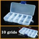 thumbnail image 3 of Caja de plástico transparente, compartimento para tornillos, joyería, pendiente, vitrina, contenedor, organizador de Terminal transparente, cajas de almacenamiento de herramientas, 3 of 5