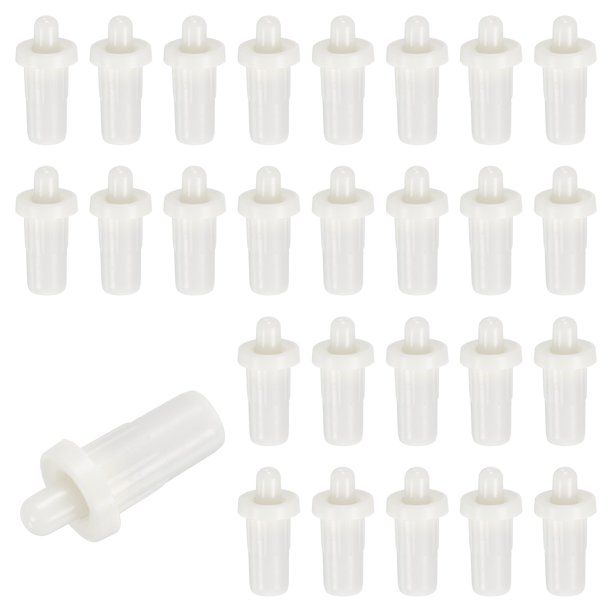 80Pcs Pines de Reparación de Shutter, 0.96"x0.45" Pines de Resorte de Plástico, Blanco