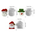 thumbnail image 3 of Santa Silicone Seasonal Santa Silicone Mould for Pillar Making and Clay Projects, 3 of 8
