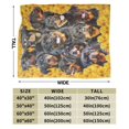 thumbnail image 3 of Wijzvio Rottweiler Dog Throw Blanket Soft Fuzzy Fleece Blanket For Couch Bed Living Room Decoration 50"X40", 3 of 9