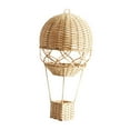 thumbnail image 2 of Globo aerostático tejido, regalos de globos aerostáticos de ratán, manualidades de ratán tejido beige para habitación de niños, dormitorio, fiesta de, 2 of 9