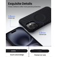 thumbnail image 4 of Compatible con funda para iPhone 16 Pro Max de 6.9" | Doble protección contra caídas MIL-STD | Compatible con MagSafe | Elegante funda de silicona líquida - Azul, 4 of 7