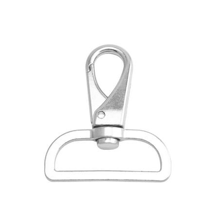 

Fenggtonqii Silvery 1.5 Inner Diameter D Ring Level Buckle Lobster Clasps Swivel Snap Hooks Pack of 6