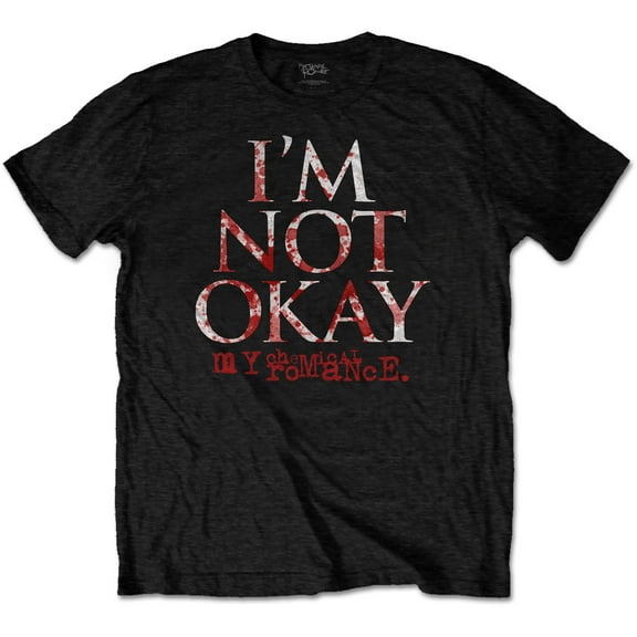 Men's My Chemical Romance I'm Not Okay Slim Fit T-shirt Small Black