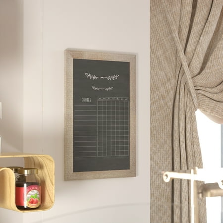 Alamont Home - Canterbury 20"W x 0.75"D x 30"H Magnetic Wall Mounted Chalkboard - Weathered Brown