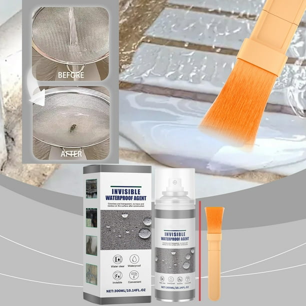Sellador impermeable de 300 ml para tejas, tejados y paredes - Agente impermeabilizante multisuperficie para baños y superficies exteriores
