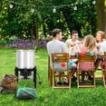thumbnail image 2 of EastVita 30 QT Turkey Deep Fryer and 10 QT Fish Fryer Cooker Set 38000 BTU Outdoor Propane Aluminum Crawfish Boiler Stand for 20 Lbs Turkey, 2 of 7