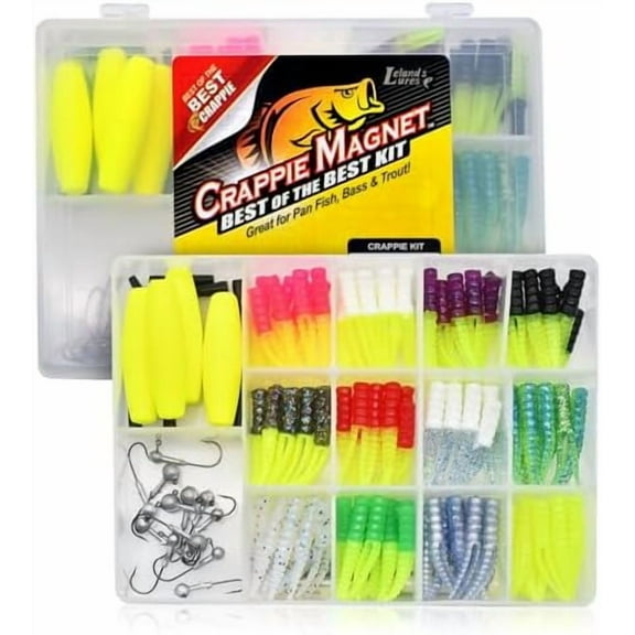 Leland's LuresBest of the Best Kit, Fishing Equipment and Accessories, Fishing Lures, 96 Bodies, 15 Double Cross Jig Heads, 4 E-Z Floats$$Sport & Recreation Other