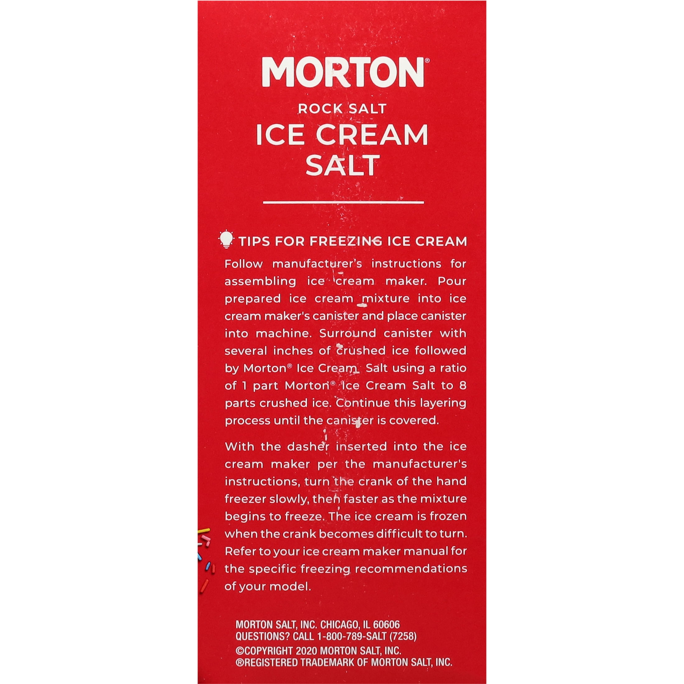 Morton Ice Cream Salt, Rock Salt for Ice Cream, 4 lb