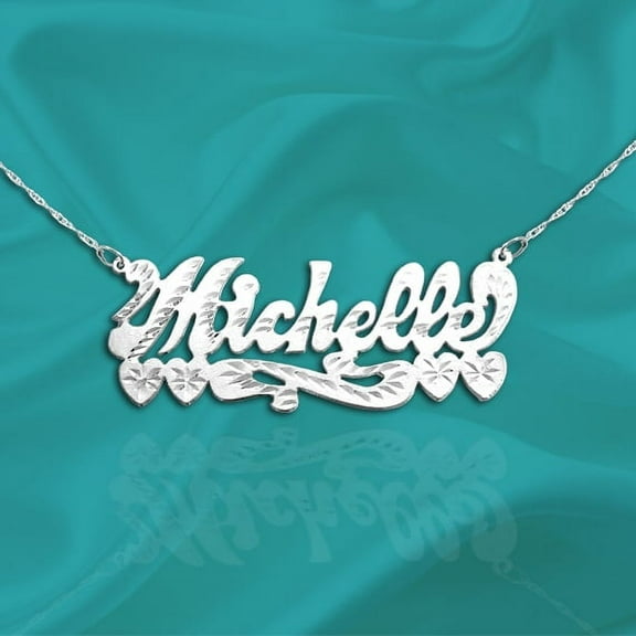 925 Sterling Silver Personalized Name Necklace with Name of Your Choice - Made in USA