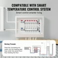 thumbnail image 5 of KFFKFF 7-Branch Radiant Heat Manifold, 1/2" PEX Tubing Manifold, Stainless Steel Manifold for Hydronic Radiant Floor Heating, Radiant Heat Kit with 1/2" Adapters, 5 of 9