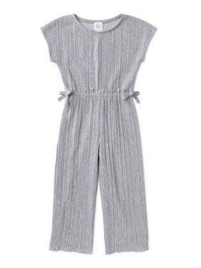 Wonder Nation Baby Toddler Girl Knit Short Sleeve Jumpsuit