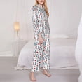thumbnail image 3 of Kdxio Lighthouse And Beacon Women's Pajama Sets Long Sleeve Button Down Sleepwear Nightwear Soft Pjs Lounge Sets-X-Large, 3 of 7