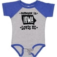 thumbnail image 3 of Inktastic Someone in Iowa Loves Me Souvenir Boys or Girls Baby Bodysuit, 3 of 5