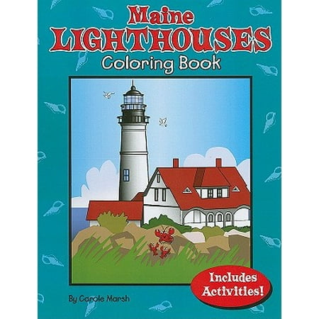 Maine Lighthouses Coloring Book (Best Lighthouses In Maine)