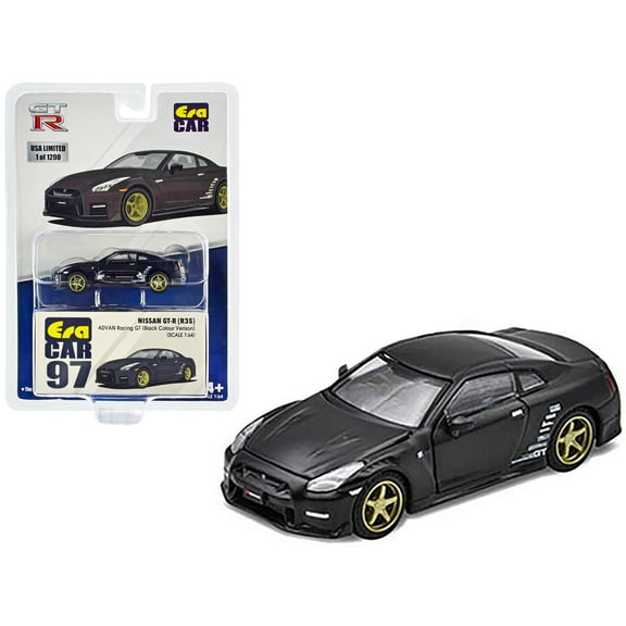 Nissan GT-R Advan Racing GT Diecast Model 1:64 scale Black